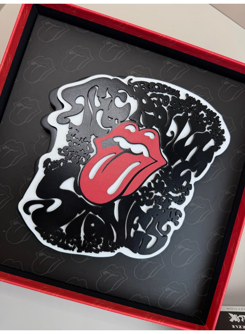 ROLLING STONES Official Licensed Rolling Stones Wooden Puzzle - Elite 300pc Gift Box - Classic Logo Art - Image 3